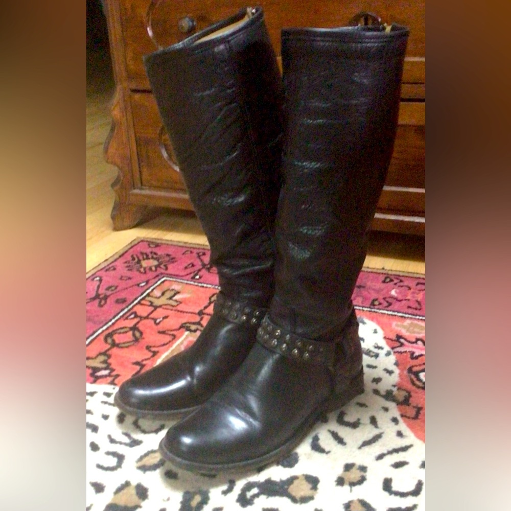 Frye Studded Cowboy Boots